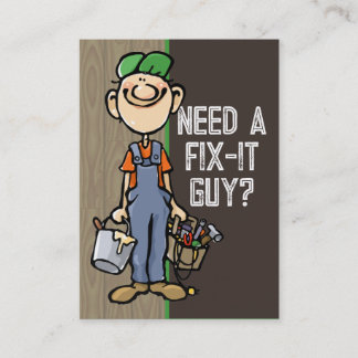 Handyman Carpenter Korrigera it Painter Builder Visitkort