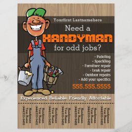 Handyman.Carpenter.Plumber Painter.Afro American Reklamblad