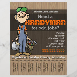 Handyman.Carpenter.PlumberPainter.Odd-jobb Reklamblad