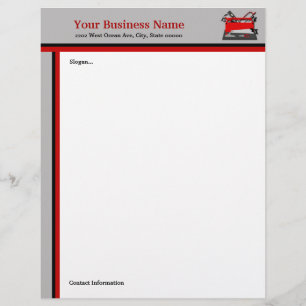 Handyman Carpenter Verktyg Box Stationery Brevhuvud
