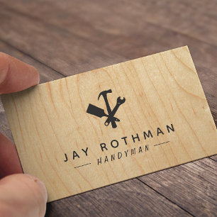 Handyman/Carpenter Verktyg Home Improvement Wood Visitkort
