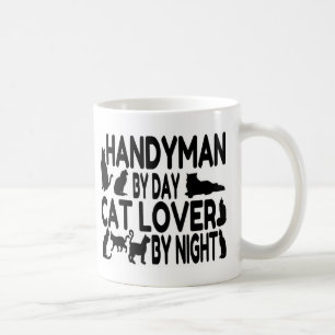 Handyman Cat Lover Kaffemugg