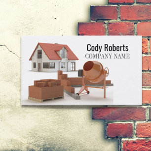 Handyman Construction Builder Brickayer Masonry Visitkort