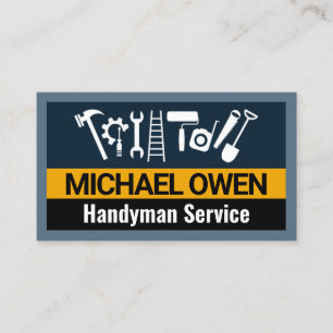 Handyman Construction Verktyg Ram Visitkort