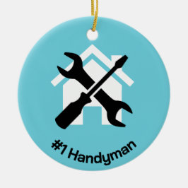 Handyman Design Ceramic Ornament
