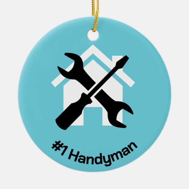 Handyman Design Ceramic Ornament (Framsidan)