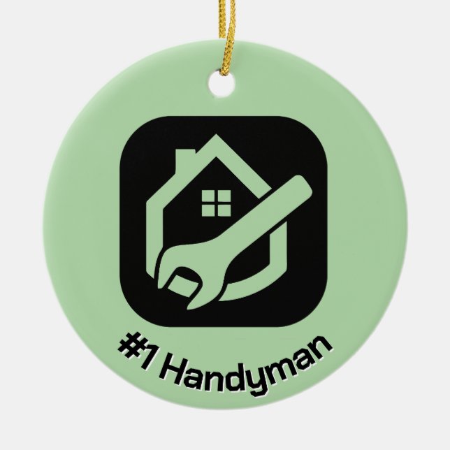 Handyman Design Ceramic Ornament (Framsidan)