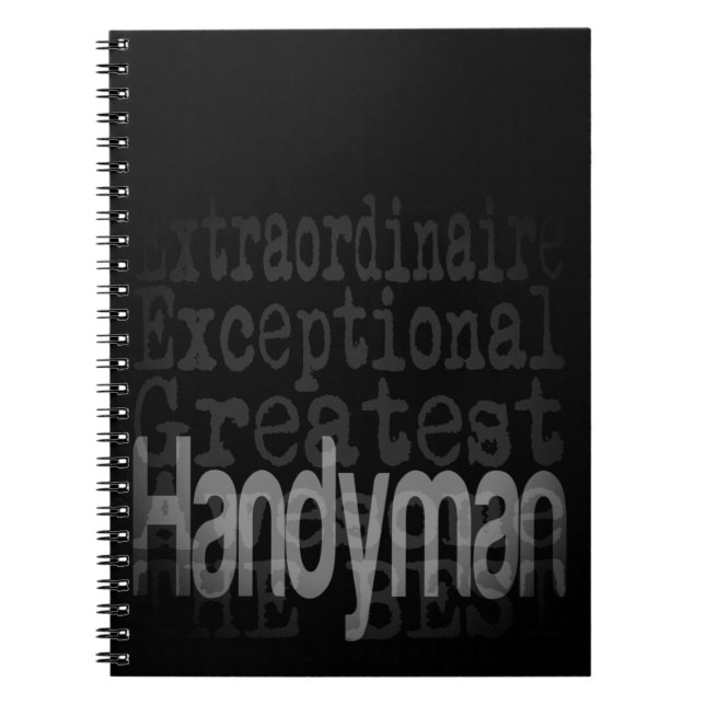 Handyman Extraordinaire Anteckningsbok (Framsidan)