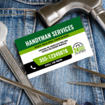 HANDYMAN FIX IT GUY URGENT REPAIR GRÖNT BLACK