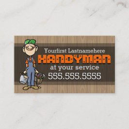 Handyman.Fix-It Man.Home reparerar. Beställnings- Visitkort