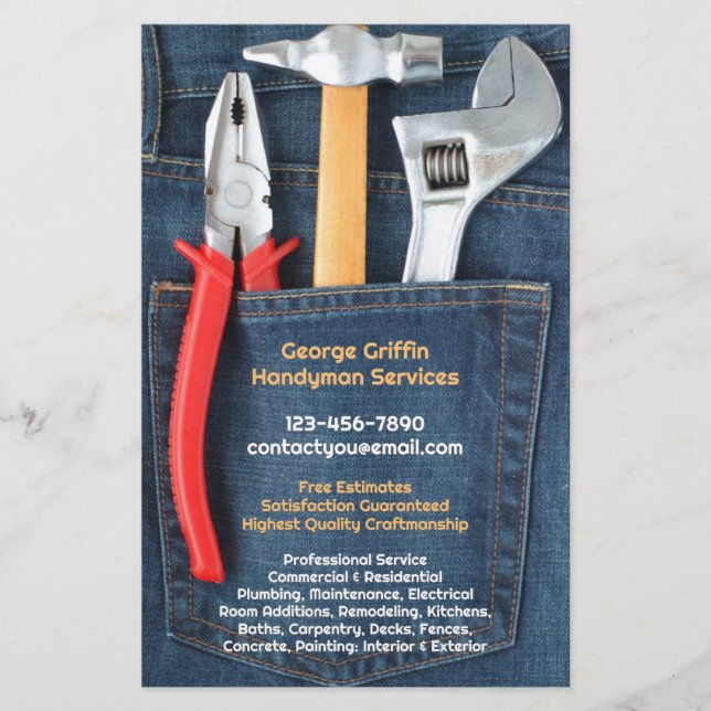 Handyman Flyer (Framsidan)