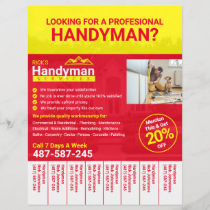 Handyman - Flyer - Hemarbete