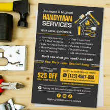 Handyman Flyer - Hemreparation & Underhåll