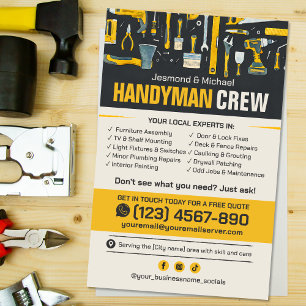 Handyman Flyer - reparation och underhåll av hemme