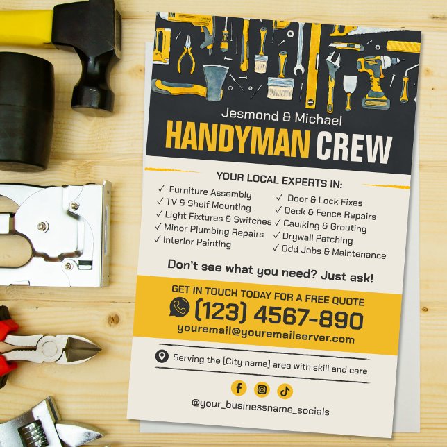 Handyman Flyer - reparation och underhåll av hemme (Skapare uppladdad)
