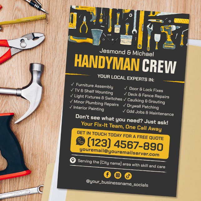 Handyman Flyer - reparation och underhåll av hemme (Skapare uppladdad)