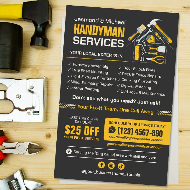 Handyman Flyer - reparation och underhåll av hemme (Skapare uppladdad)