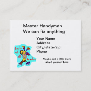 Handyman för allt visitkort