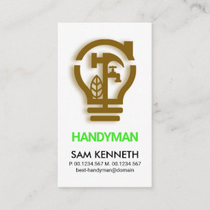 Handyman för konstgjord lätt bulb (Home Hammer M Visitkort