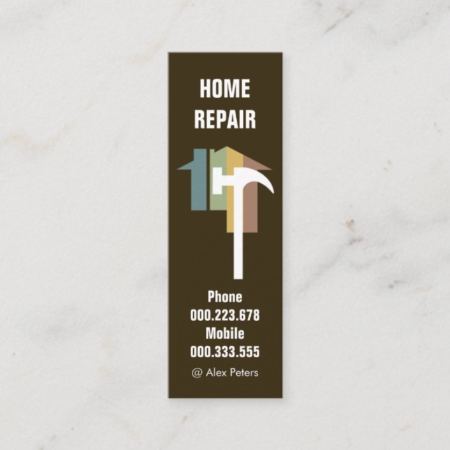 Handyman för pågående Byggnad Mini Visitkort (Framsida)