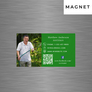 Handyman för reparation av bilder med QR-kod för g Magnetiska Visitkort