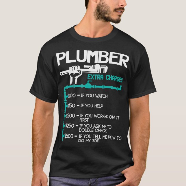 Handyman för rörmokare Extra T Shirt (Framsida)
