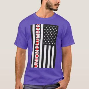 Handyman för RVS (Union PlumAmerican Flagga Plumwi T Shirt