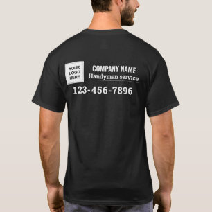 Handyman företagstjänster namn logotyp-märkta arbe t shirt