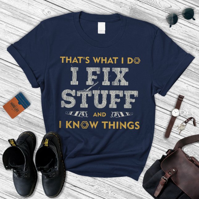 Handyman Gifts, Garage Shirt, jag fixar Saker T Shirt (Skapare uppladdad)