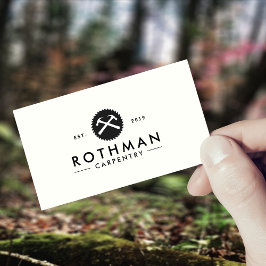 Handyman Hammer och Saw Carpenter Visitkort