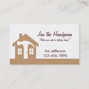 Handyman/hem- reparationsbruntvisitkort visitkort