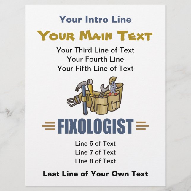 Handyman Hemförbättring Gör det själv - fixologi Reklamblad (Framsidan)