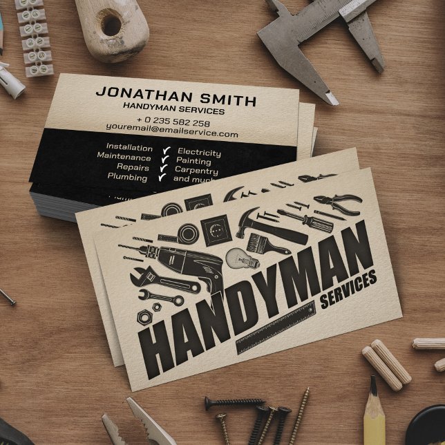 Handyman - Hemreparationer Visitkort (Skapare uppladdad)