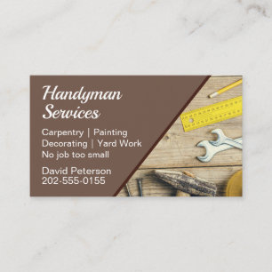 Handyman Home Maintenance Verktyg Visitkort