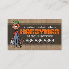Handyman.Home Repair.Black.Afro-American Visitkort