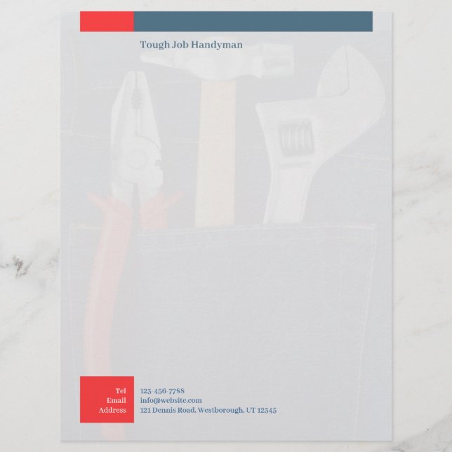 Handyman Letterhead Brevhuvud (Framsida)