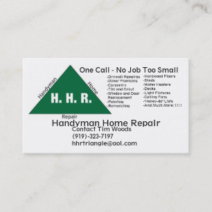 Handyman_logo handymanhem reparerar, en appell - visitkort