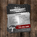 Handyman Maintenance Service Professionell Metall Flygblad<br><div class="desc">Professionell Handyman Reparation Maintenance Service Metallic Flyers.</div>