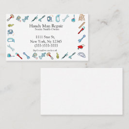 handyman Maintenance Verktyg Visitkort