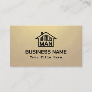 Handyman med logotyp visitkort