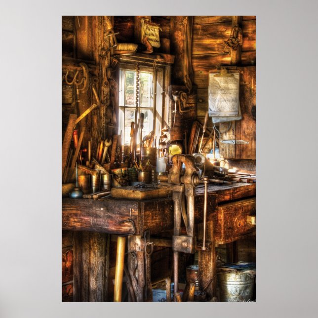 Handyman - Messy Workbench Poster (Framsidan)