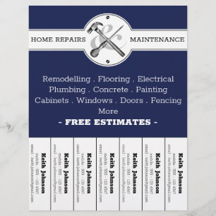 Handyman - Modern Professionell Construction Reklamblad