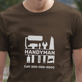 Handyman - Monogram för maskinvara Verktyg T Shirt