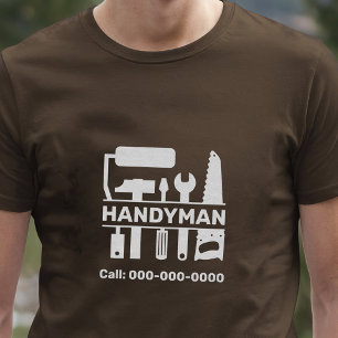 Handyman - Monogram för maskinvara Verktyg T Shirt