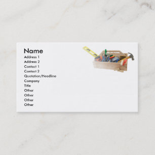 Handyman namn, adress 1, adress 2, kontakt 1… visitkort