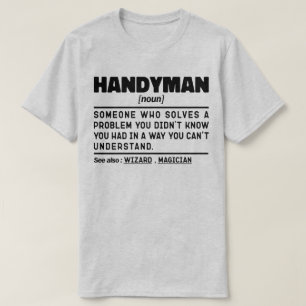 Handyman Noun Definition Sarcastic Worker Coola Pa T Shirt