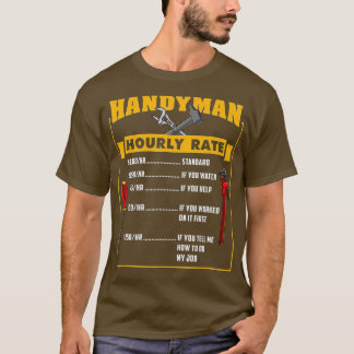 Handyman per timme - utfall för Handyman Pappa T Shirt