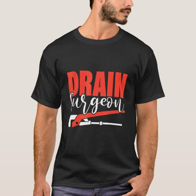 Handyman Pipe Fitte för Rita Surgeon Plumber Plumb T Shirt (Framsida)