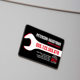 HANDYMAN PLUMBING 24 TIMMAR AKUT WRENCH VERKTYG MAGNETISKA VISITKORT