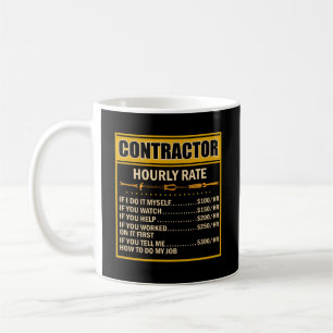 Handyman Pris Diagramkontrahents timtaxeringsarbet Kaffemugg